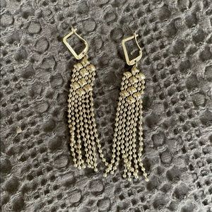 Liquid metal earrings